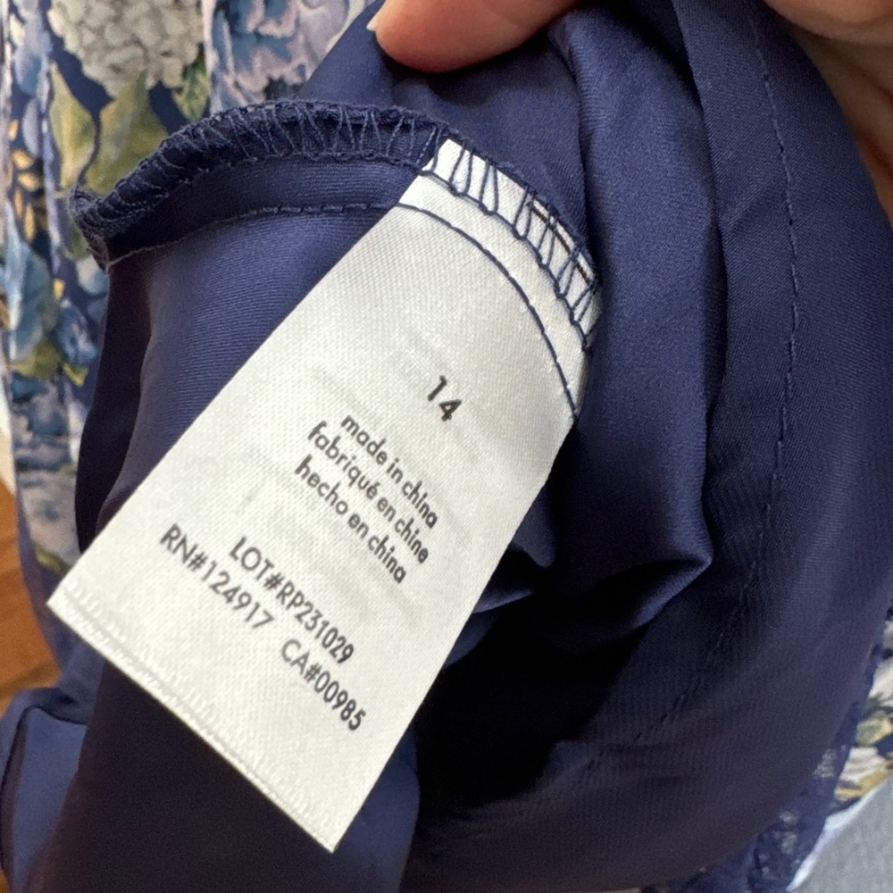 Rachel Parcell Floral Blue Robe - Picture 9 of 15